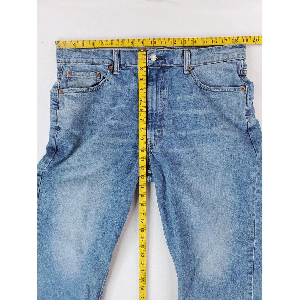 Levis 550 Jeans Mens 36x30 Blue Relaxed Tapered Medium Wash Stretch Denim Pants